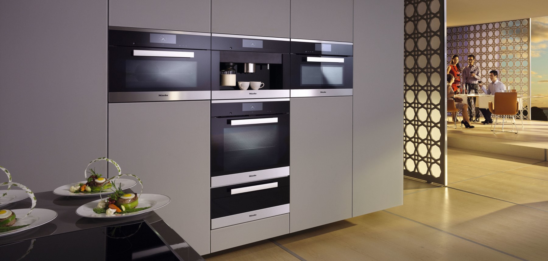 Miele built-in ovens, combination steam oven and microwave